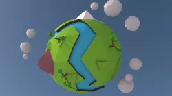 Low Poly Planet Low-poly  3D model