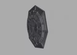 Low poly Rome Shield Low-poly  3D model