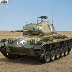  M24 Chaffee 3D model