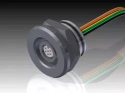 Male Threaded Nano Circular Panel Mount Connector - Omnetics