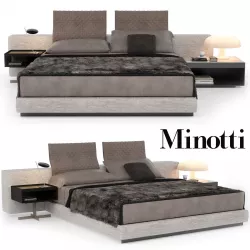 Minotti Bed Yang 3D model