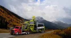 mobile asphalt plant