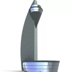Modern Control Tower 3D model