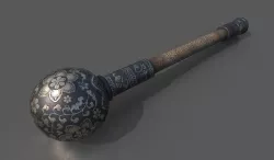 Mongolian Iron Mace Low-poly  3D model
