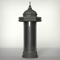 Morris Advertising Column 3D model
