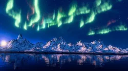 MOUNTAIN AURORA BOREALIS 3D model