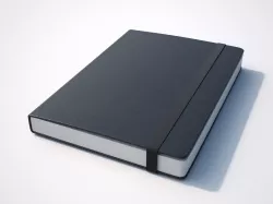 Notebook Black 3D model
