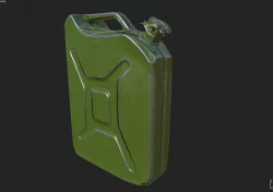 Oil Canister 02 PBR Low-poly  3D model
