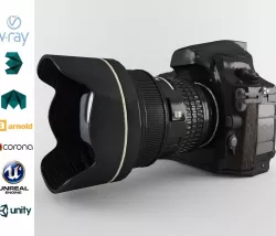 Plastic Hand Digital Camera Low-poly  3D model