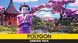 POLYGON - Samurai  Low-poly  3D model