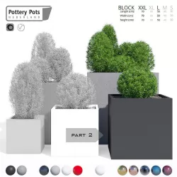 Pottery Pots nine part 2 3D model