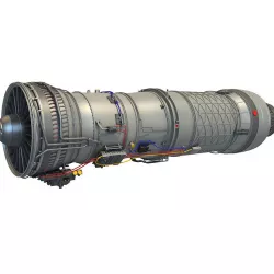 Pratt Whitney F100 Turbofan Engine 3D model