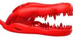 Printable Crocodile Skull 3D model