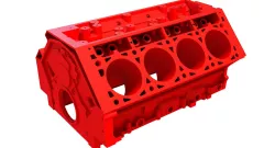 Printable V8 Engine Block 3D model