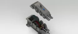 Protec 7-116 - redutor de velocidade 4 eixos / gearbox 4 axles