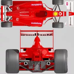 Red Formula 1 3D model