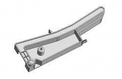 Refrigerator rack bracket