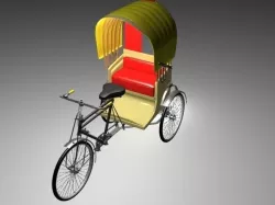 Rickshaw 3D model