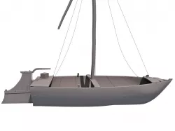River Nile Boat 3D model