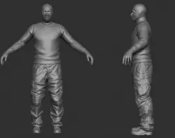 Robber ZBrush raw file 3D model