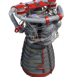 RS-25 Space Shuttle Rocket Engine 3D model
