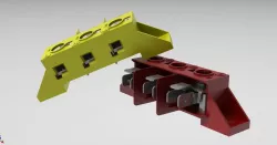 Screw To Tab Terminal Block, 3 Pole FV110