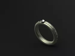 Silver Diamond Ring