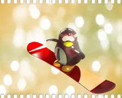 Snowboard Penguin