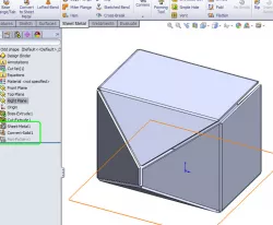 Solid to Sheet metal box
