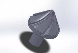 Spiral 6 Flute Conical Cutter