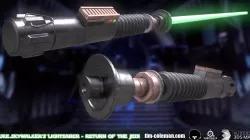 Star Wars - Return of the Jedi - Lukes Lightsaber Low-poly  3D model
