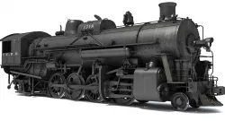 Steam Locomotive Train 3D model