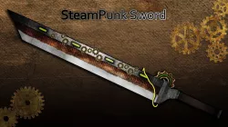 SteamPunk Sword Low-poly  3D model
