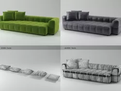 Strips sofa  125-310 3D model