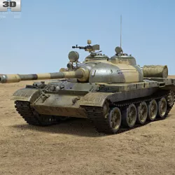 T-55 Tank 3D model