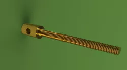 threaded feature with a head with a hole . 