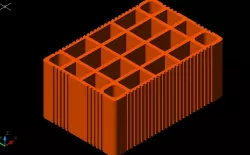 Three Clay Brick Model