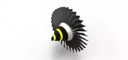 Turbofan engine Fan Blades