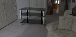 TV glass table