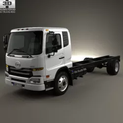 UD Trucks UD1800 Chassis Truck 2011 3D model