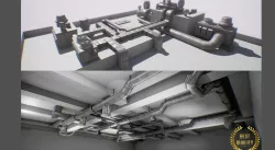 ultimate air ducts modular system 60 elements lowpoly Low-poly  3D model