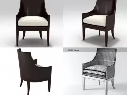 Umbria Dining Chair WS-110 3D model