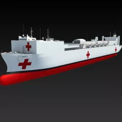USNS Mercy Hospital Ship T-AH-19 3D model