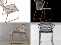 V Chair 3D model