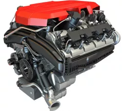 V8 Car Engine 3D Model 3D model