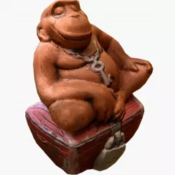 Vase Monkey Low-poly  3D model