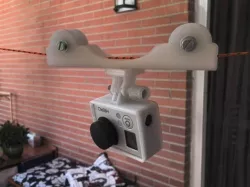 Very simple cablecam dolly for GoPro Hero3