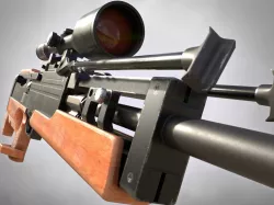 WA 2000 Sniper Rifle PBR Low-poly  3D model