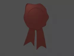 Wax seal 3D model