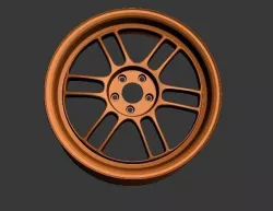 Wheel Enkei RPF1  Low-poly  3D model